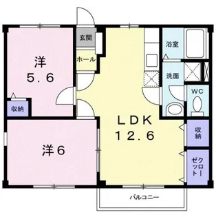 ニューシティサンシャイン【2階】の間取り