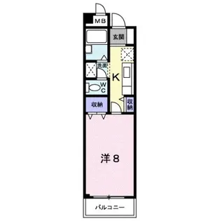 ラムール雅【3階】の間取り