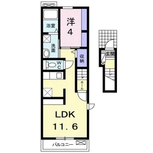 ルミエールIII【2階】の間取り