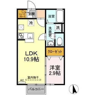 リバーサイド マロニエ【1階】の間取り