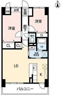 エスポワール辻III【405号室】の間取り