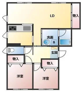 SOLID.G【102号室】の間取り