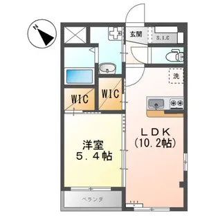 ロングロング東川口【1階】の間取り