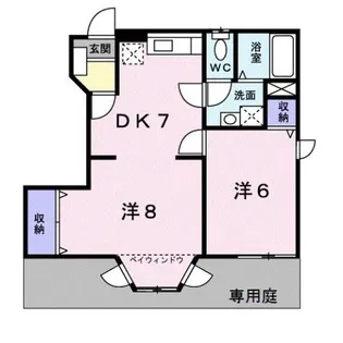 メゾニティ 川西A【1階】の間取り