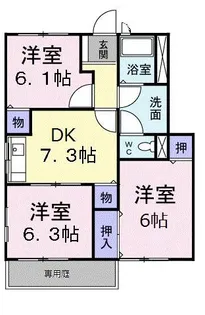 リバーサイド本山 F【1階】の間取り