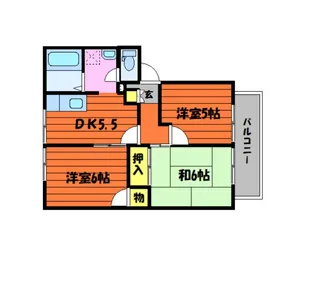 メゾンミール【201号室】の間取り