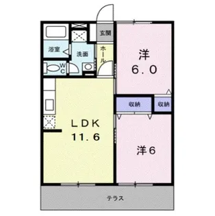マーベラスN【1階】の間取り