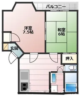 セトメゾン【205号室】の間取り