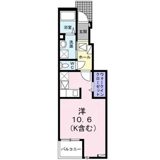 アトリアⅡ【1階】の間取り