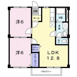 ニューシティ聖B【1階】の間取り