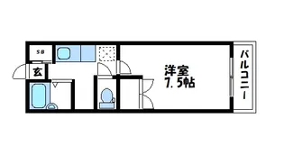 レグルス神辺【4階】の間取り