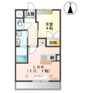エクセル【1階】の間取り