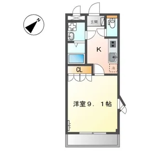 ファイングレース【1階】の間取り