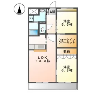 プラッツ・ユーⅠ【1階】の間取り