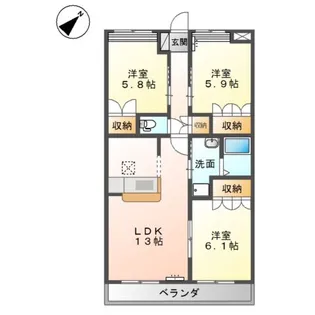 N−グランドール【1階】の間取り