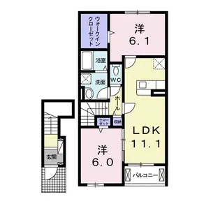 クラシオンA【2階】の間取り