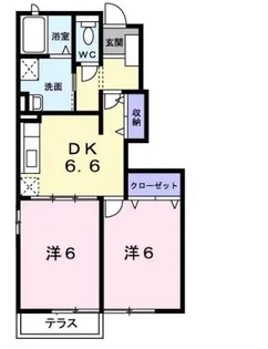 エマールカモガワ【1階】の間取り