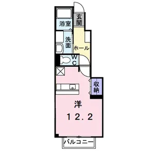 サニーレジデンスA【1階】の間取り