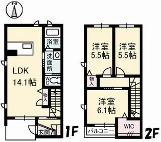 ブランシェ佐藤 3棟の間取り