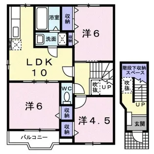 ピュアハウス【2階】の間取り