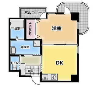 ローズ【6階】の間取り