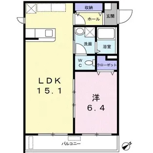 アビタシオンⅢ【2階】の間取り