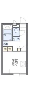 レオパレス平吉【102号室】の間取り