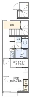 レオパレスLady GrayⅡ【202号室】の間取り
