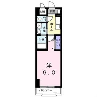 エバーグリーン倉敷【4階】の間取り