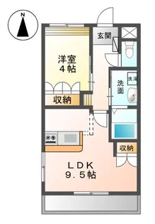 オリエンタルコート【1階】の間取り