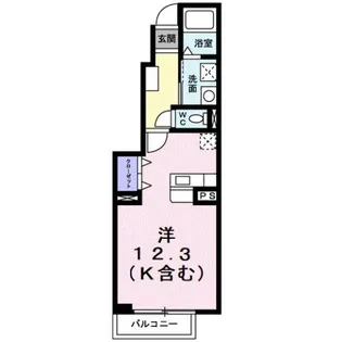 ベル・クール B【1階】の間取り