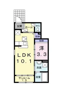 エスマルテ C棟【1階】の間取り