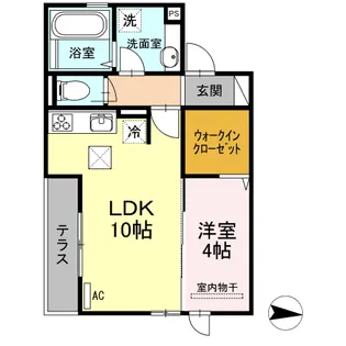 ブランノワール アン【1階】の間取り