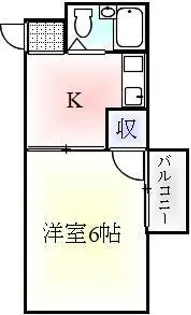 ローズガーデン【1階】の間取り