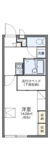 レオパレスサンフルール【101号室】の間取り