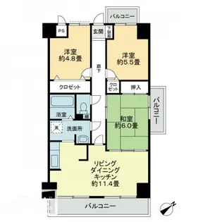 プラージュ司【4階】の間取り