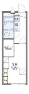 レオパレスよねぐらⅡ【1階】の間取り