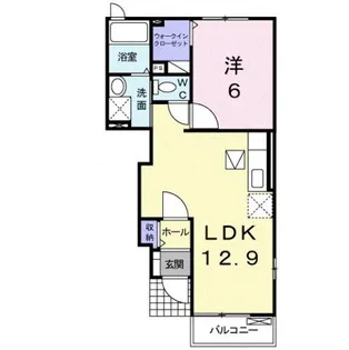 リーフグリーン ハイツⅠ【1階】の間取り