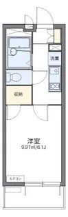レオパレスゆう【4階】の間取り