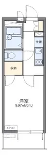 レオパレスゆう【4階】の間取り