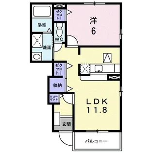 サンリット【1階】の間取り