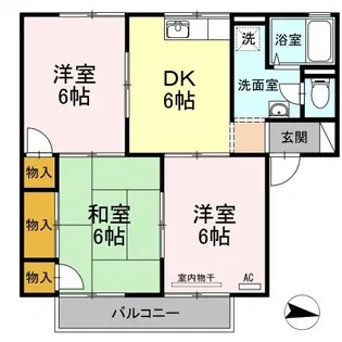 プレジール西島 B棟【2階】の間取り