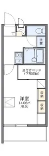 レオパレスクレール勝賀【209号室】の間取り