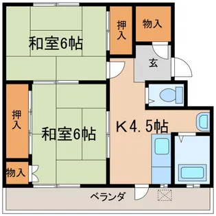 コンラッド倉敷【B棟302号室】の間取り
