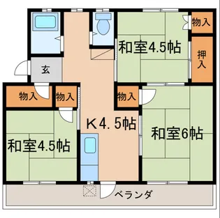 コンラッド倉敷【B棟301号室】の間取り