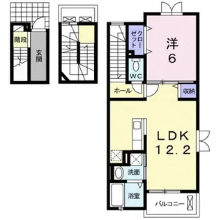 エンジェル M【3階】の間取り