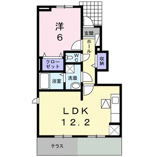 ルース デラ プレッソ Ⅲ【1階】の間取り