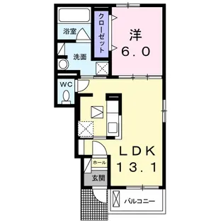 パティオⅡ【1階】の間取り