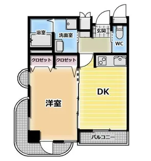 ローズ【605号室】の間取り