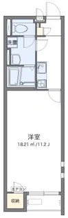 クレイノ福江【101号室】の間取り